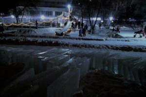 В городе Сумы стартовал фестиваль ледяных скульптур