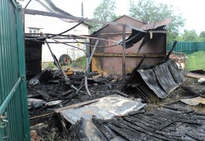 Пожар в городе Середина-Буда