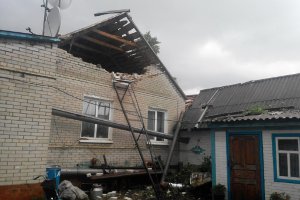 Над селом в Сумской области прошел сильный смерч