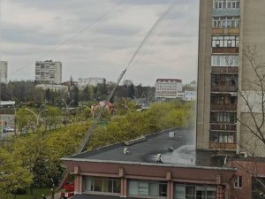 В Сумах горел балкон на 13-м этаже многоэтажки