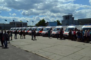 В Сумскую область доставили 23 кареты скорой помощи