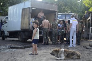 Военные части в Славянске и Красном Лимане получили помощь из Конотопского района