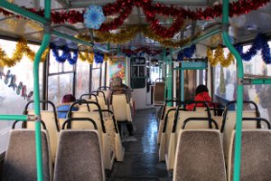 Новогодний «наряд» для сумских троллейбусов