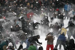 Студенты устроят в Сумах массовую битву снежками