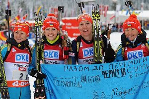 Сестры Семеренко и Юлия Джима готовятся к сочинской олимпиаде 