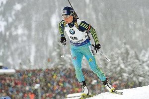 Известная сумская биатлонистка Валентина Семеренко дебютировала в сезоне