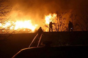В Донецкой области четыре часа тушили пожар в жилом доме