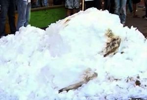 В снежном заносе нашли тело ребенка