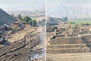 В Перу рабочие экскаватором снесли древнюю пирамиду