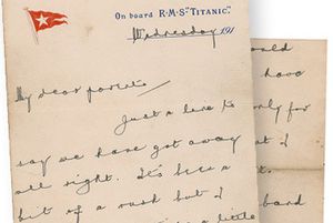 Продали письмо скрипача из «Титаника», отправленное перед гибелью