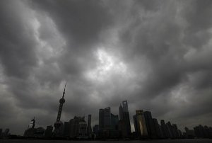 В Китае бушует тайфун
