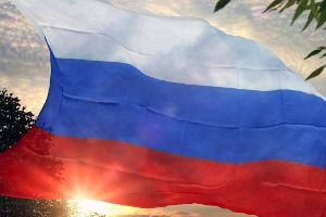 В России чиновник повесился на флаге страны