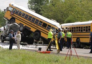 В США в ДТП попали шесть автобусов со школьниками