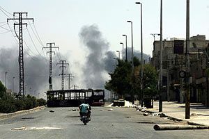 Хомс подвергся сильнейшей бомбардировке за полгода