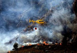 Испания страдает от песчаных бурь и лесных пожаров