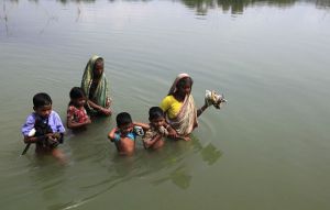 В Индии сильнейшее наводнение
