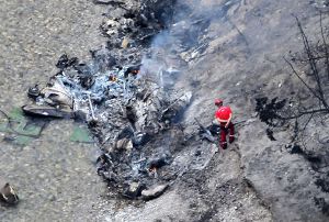 В ущелье на юго-востоке Франции упал вертолет