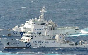 Корабли Китая вытеснили Японию из района спорных островов