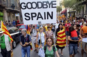 В Барселоне провели День Каталонии