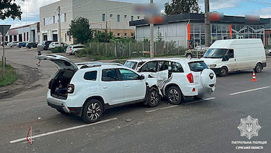 Учора в Сумах сталися три ДТП з постраждалими, в тому числі на пішохідному переході