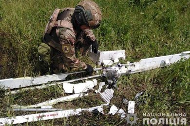 На Сумщині на город впав безпілотник і не вибухнув