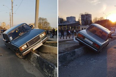У Сумах на Харківському мосту сталася аварія