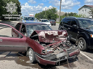 У Сумах неповнолітній пасажир постраждав у ДТП з вини нетверезого водія