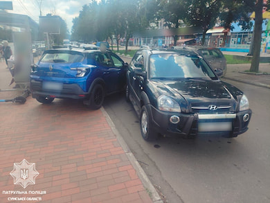 На вулиці Харківській три автівки потрапили в ДТП