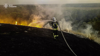 На Сумщині горіли десятки гектарів лісу