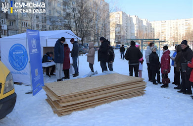 Сумська міська рада звітує про ліквідацію наслідків влучання БпЛА в районі озера Чеха