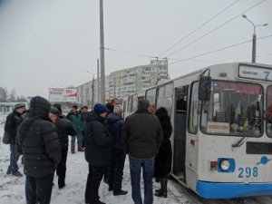 По улице Прокофьева пустили пробный рейс троллейбуса